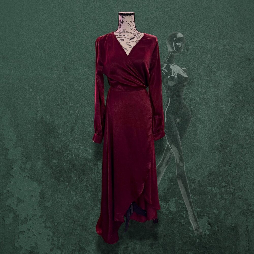 Lost + Wander Deep Burgundy Maxi Dress